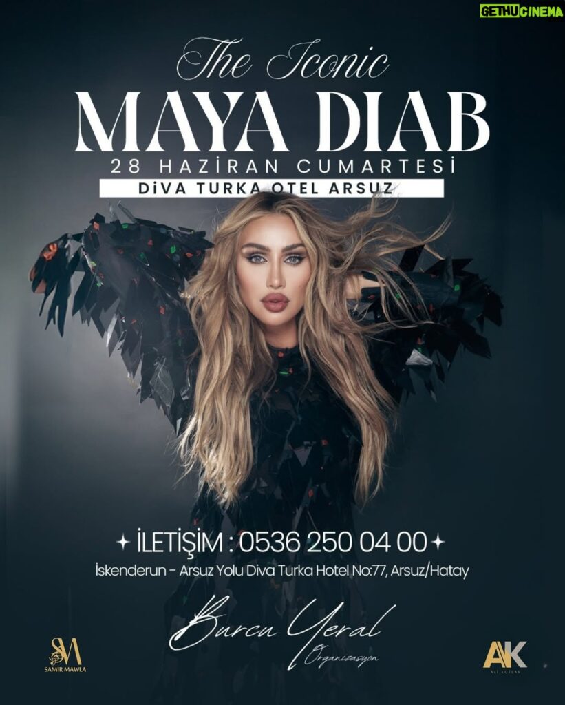 Maya Diab Konseri etkinlik posteri